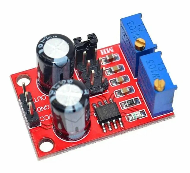 Alt view image 3 of 3 - AJMRTC NE555 Pulse Generator Module, Adjustable Frequency & Duty Cycle Square Wave Signal Generator, NE555 Timer Waveform Generator for Signal Source, Circuit Testing, Electronic Experiment & DIY