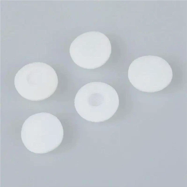 Alt view image 3 of 3 - AJMRTC 200Pcs White Soft Sponge Earphone Covers, Disposable Headphone Ear Pad Replacement Cushions, Foam Ear Tips Protective Sleeves for On Ear Headset, Earbud, Audio Equipment Hygienic Cover
