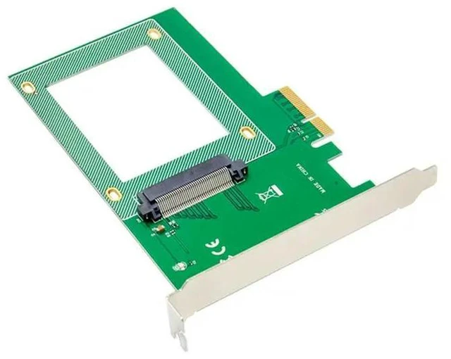 Alt view image 3 of 3 - AJMRTC ST517 PCIe X4 U.2 SFF8639 SSD Expansion Card, 2.5 Inch U.2 NVMe Solid State Drive Adapter, Multifunctional PCI Express Storage Expansion Card for Desktop PC and Server Storage Upgrade