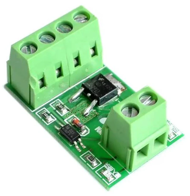 Alt view image 3 of 3 - AJMRTC MOSFET Optocoupler Isolation Driver Module, Field Effect Transistor Trigger Switch Board, PWM Control High Side / Low Side Switch, DC 3-20V Input, Opto-Isolated MOS Driver for Motor & Load Cont