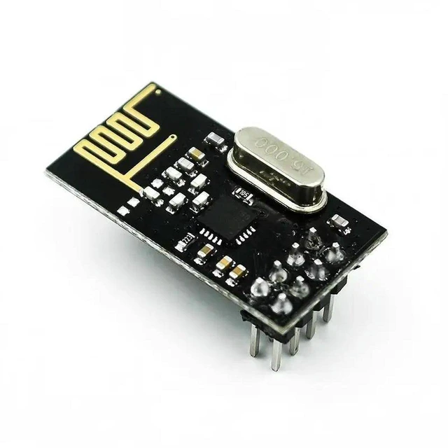 Main image of AJMRTC Black NRF24L01 Wireless Transceiver Module, 24L01+ Upgrade Black King Kong Version, 2.4GHz RF Data Transmission Module for Arduino, STM32 Microcontroller Electronic DIY & Robot Projects