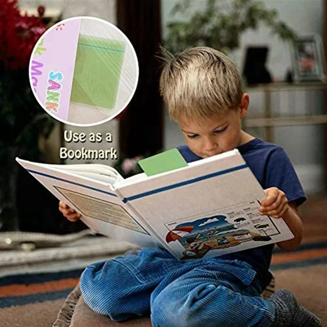 Alt view image 2 of 3 - AJMRTC 32Pcs Guided Reading Highlight Strips, Colored Overlay Bookmark Reading Tracking Rulers With Guide Line, Reading Aids Tools for Dyslexia, ADHD, Visual Stress, Students Classroom & Home Learning