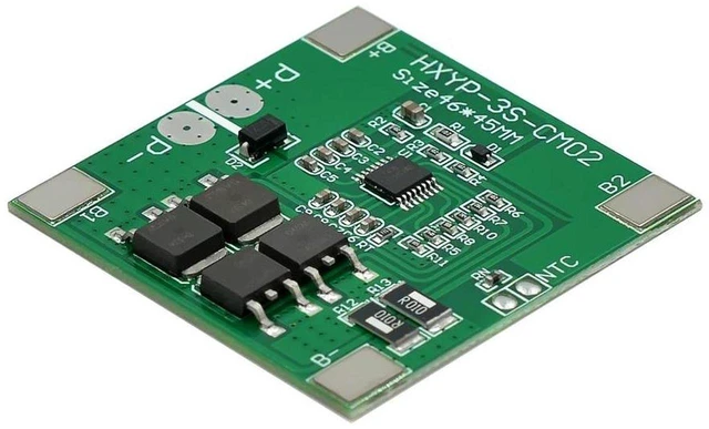 Main image of AJMRTC 3S 12V 12.6V Lithium Battery Protection Board, 14A BMS Anti-overcharge Over-discharge Overcurrent Short Circuit Protection Module, Suitable for Sprayer, LED Light and 3-Cell Li-ion Battery Pack