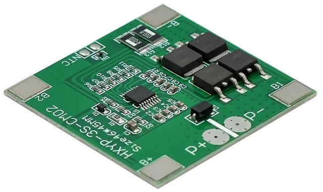 Alt view image 2 of 3 - AJMRTC 3S 12V 12.6V Lithium Battery Protection Board, 14A BMS Anti-overcharge Over-discharge Overcurrent Short Circuit Protection Module, Suitable for Sprayer, LED Light and 3-Cell Li-ion Battery Pack