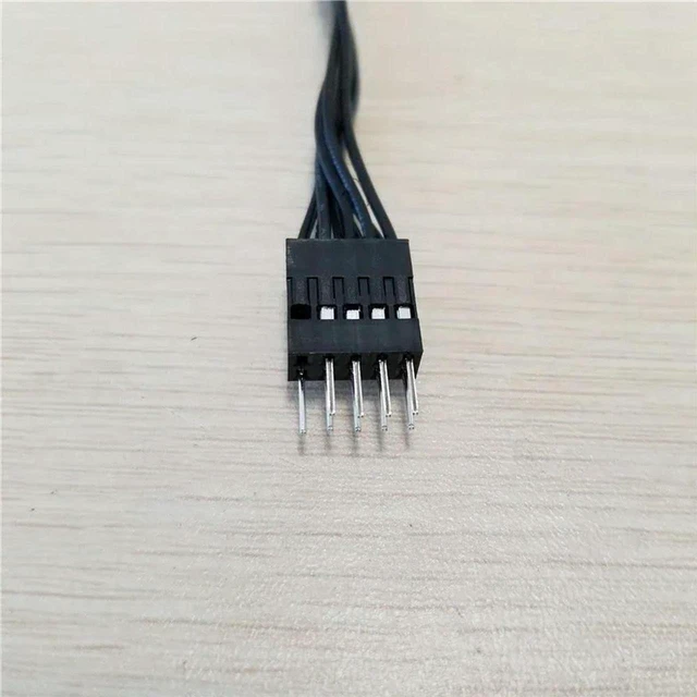 Alt view image 3 of 3 - AJMRTC Motherboard 9Pin USB 2.0 Male to Female Extension Dupont Cable, 30cm Internal Mainboard USB Header Data Cord Wire, 9 Pin USB2.0 Header Extension Line for PC Computer DIY Modification