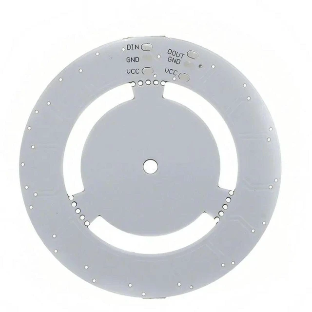 Main image of AJMRTC 16 Bits WS2812 5050 RGB LED Ring Light with Integrated Drivers, WS2811 Compatible Full-Color Built-in Drive LED Ring Lamp, Individually Addressable LED Circle Module for Arduino Raspberry Pi DI