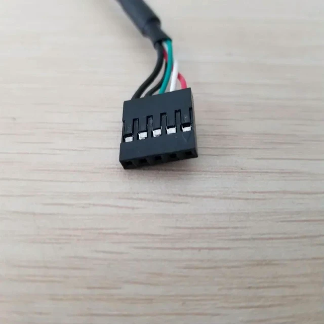 Alt view image 3 of 3 - AJMRTC USB 2.0 Type A Female Screw Panel Mount Adapter Cable to Dupont 2.54mm 5Pin Header, 30cm Computer Data Extension Cord for PC Case, Motherboard, DIY Electronic Projects