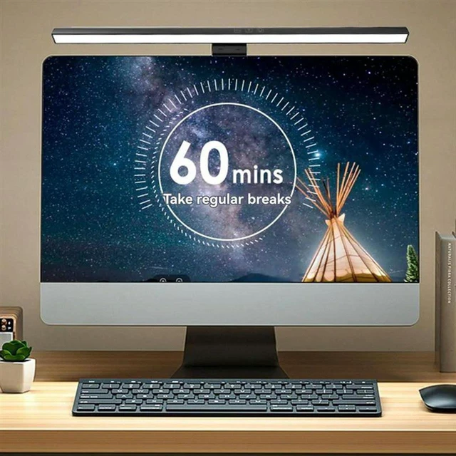 Main image of AJMRTC 50cm LED Monitor Light Bar, Dimmable Screen Hanging Desk Lamp for PC Computer, Eye-Caring USB Powered Reading Light for Office Study Work, Adjustable Brightness & Color Temperature