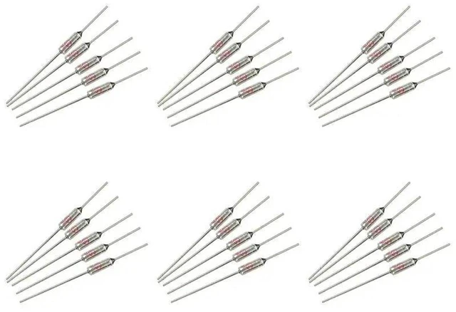 Main image of AJMRTC 30Pcs TF185 Thermal Fuses, 185 Cutoff Temperature 10A 250V Ceus Temperature Fuse, One-Time Blow Thermal Cutoff for Motor, Heater, Household Appliance Overheat Protection