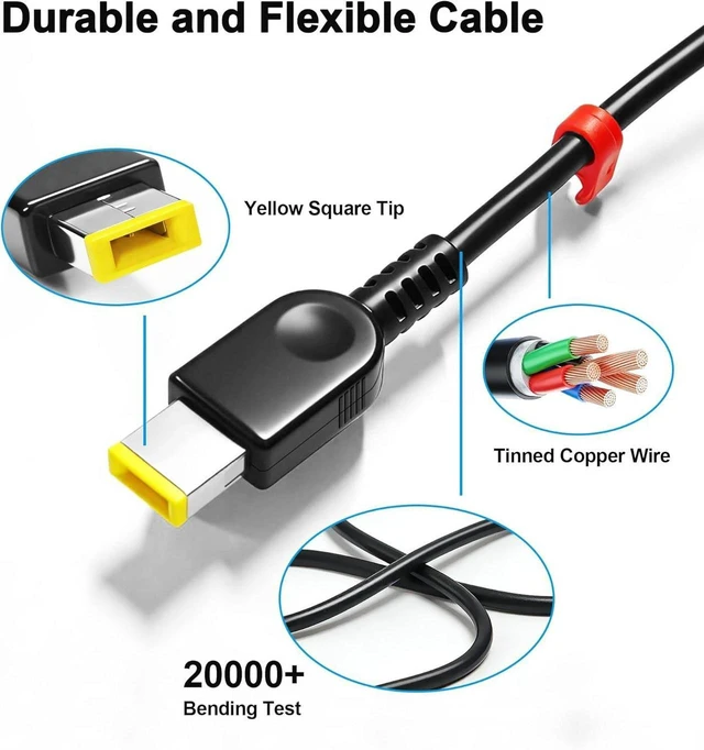 Alt view image 3 of 7 - 300W Slim Tip Laptop Charger Replacement for Lenovo Legion 7 7i 5i 5 Pro 15 16 17, R7000P R9000K R9000P Y9000K Y9000X Gaming Laptop, ADL300SDC3A SA10R16956 AC Power Adapter with Power Cord