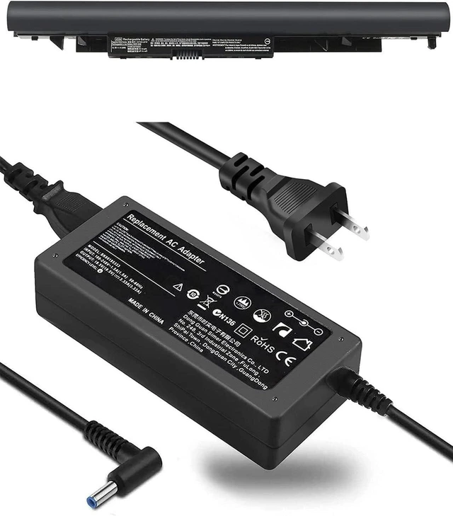 Main image of 45W 19.5V 2.31A AC Adapter Laptop Charger Replacement for HP Notebook PC 15-BS 15-BW 17-BS Series, Compatible with 919700-850 JC03 JC04 Laptop Battery, Power Supply Cord
