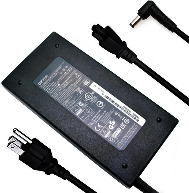 Main image of 180W Laptop AC Charger 19.5V 9.23A A15-180P1A Replacement Power Adapter for MSI Notebook, Sager NP7876 NP7856-N NP7856-S NP8956 NP8957, 5.5x2.5mm DC Tip with Power Cord