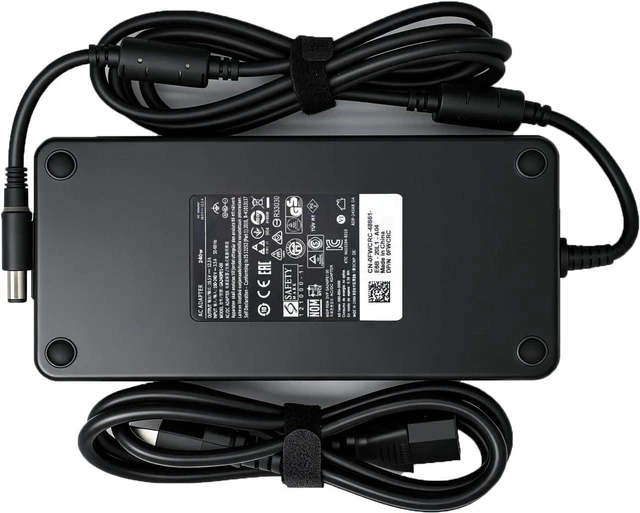 Main image of 240W AC Laptop Charger Power Supply Replacement Fit for Dell Alienware 15 17 R1 R2 R3 R4 R5 M15 M17 M11X M14X M17X, G3 G5 G7 PA-9E Gaming Notebook Power Adapter