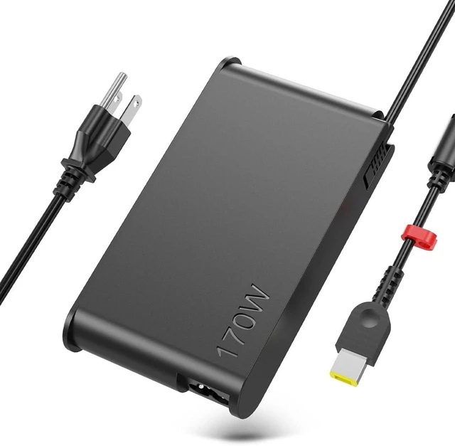 Main image of Slim 170W Laptop Charger AC Adapter 20V 8.5A for Lenovo Legion Slim 5 5i, Yoga Pro 9i, ThinkPad P1 P16, IdeaPad Pro 5, LOQ, Replacement ADL170SCC3A 4X20S56697 Notebook Power Supply with Power Cord