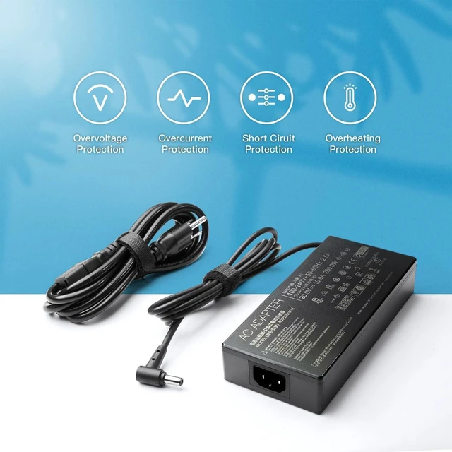 Alt view image 4 of 6 - 200W AC Laptop Charger Power Adapter for ASUS ROG & TUF Gaming Notebook, Replacement Power Supply Fit for Zephyrus G15 GA503 GA503QM GA503QR GA503QS GA503RM, TUF Dash F15 FX516 FX517, TUF A15 F15 F17