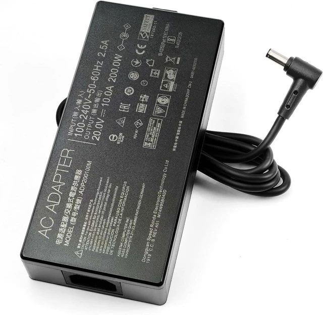 Alt view image 3 of 6 - 200W AC Laptop Charger Power Adapter for ASUS ROG & TUF Gaming Notebook, Replacement Power Supply Fit for Zephyrus G15 GA503 GA503QM GA503QR GA503QS GA503RM, TUF Dash F15 FX516 FX517, TUF A15 F15 F17