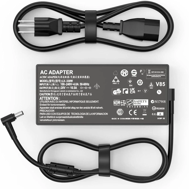 Main image of 330W Laptop AC Charger Power Adapter for Asus ROG Strix Scar 18 17 16 G18 G16 G17 G15 G834 G634 G733 G814 G614 G513 G713 G732, Zephyrus Duo 16 15 M16 S17 GX650 GU604 Vivobook, Replacement Gaming Noteb