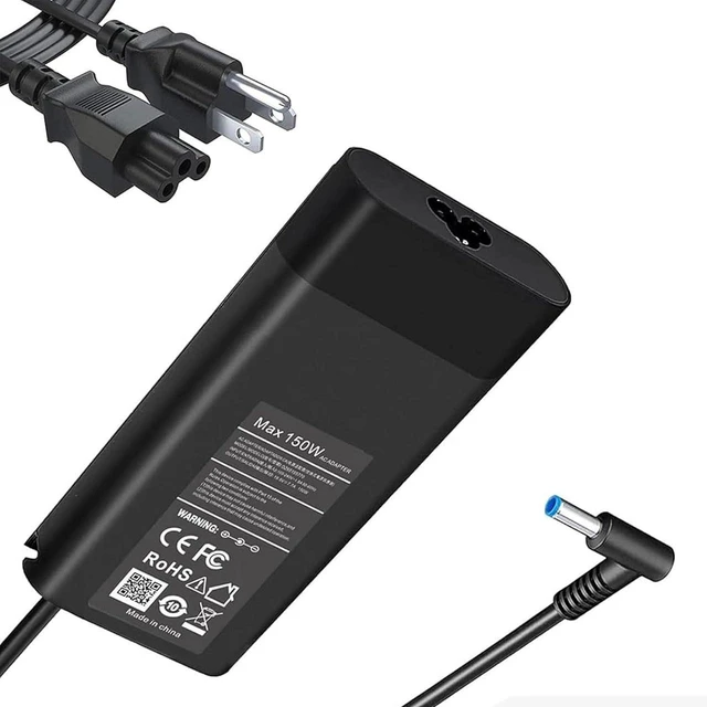 Main image of 150W Slim Smart Laptop AC Charger Power Adapter for HP ZBook 15 16 17 15u 15v G3-G9, Studio G4 G5 G7 G8 G9, Victus 15 16, OMEN 15 17, Pavilion 15 17, TPN-DA09 TPN-CA11, Spectre Gaming Notebook Replace