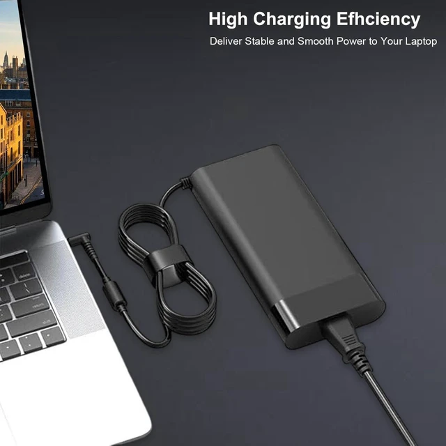 Alt view image 6 of 7 - 150W Slim Smart Laptop AC Charger Power Adapter for HP ZBook 15 16 17 15u 15v G3-G9, Studio G4 G5 G7 G8 G9, Victus 15 16, OMEN 15 17, Pavilion 15 17, TPN-DA09 TPN-CA11, Spectre Gaming Notebook Replace