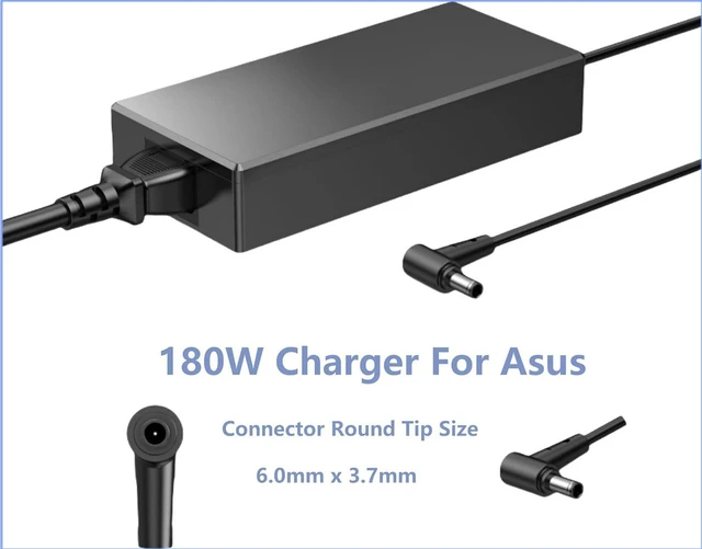 Alt view image 6 of 6 - 180W Laptop AC Charger Power Adapter for ASUS ROG Zephyrus G14 G15 GA401 GA401I GA401II GA401IV GA502 GA502D GA502DU GA502IU GA502IV, TUF Gaming Notebook, Replacement ADP-180TB H Power Supply