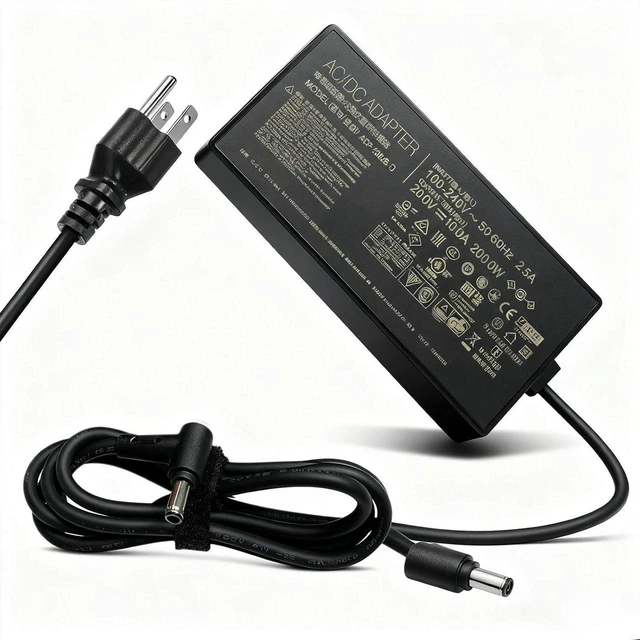 Main image of 200W 20V 10A Laptop AC Charger Power Adapter 6.0*3.7mm Tip for Asus ROG Zephyrus G15 GA503 GA503QM GA503QR GA503QS GA503RM, TUF A15 F15 F17 Gaming Notebook, Replacement ADP-200JB D Power Supply Cord
