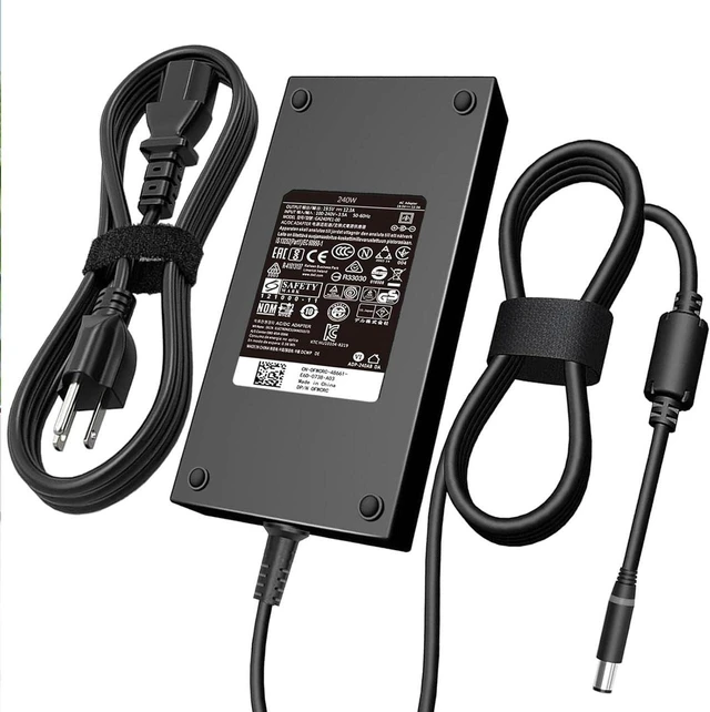 Main image of 240W Gaming Laptop AC Charger Power Adapter for Alienware 15 17 M15 M16 M17 M18X X51 R2-R7, G3 G5 G7 15 5530 5535 5520, Precision M6800 M6700 M6400, Replacement J211H Notebook Power Supply Cord