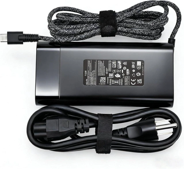 Main image of 110W USB-C Laptop PD Charger Power Adapter for HP ZBook Firefly 14 16 G9 G10 G11, EliteBook 865 G9 860 G10, Replaces M52950-001 M52946-001 M52946-003 TPN-CA24 TPN-DA24, Replacement USB Type C Notebook