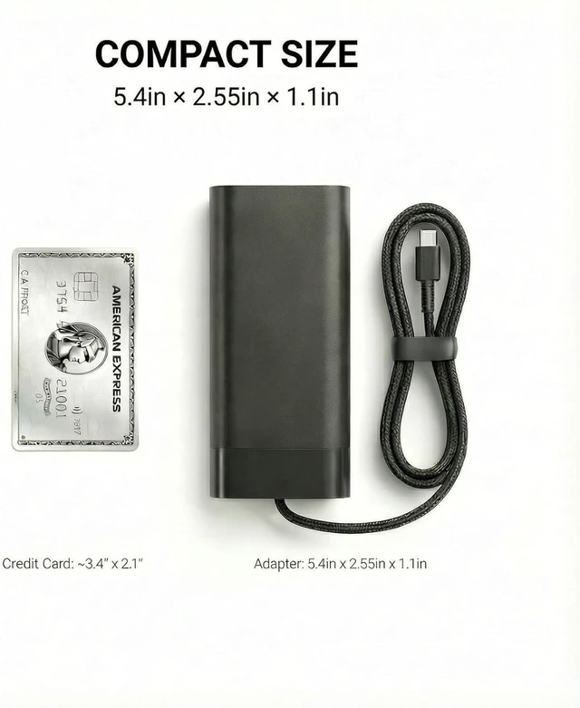 Alt view image 5 of 6 - 100W USB C PD Laptop Charger Power Adapter for HP Spectre x360, Pavilion Plus 14, Envy 17, ZBook Firefly 14 16 G11, EliteBook ProBook, Replacement TPN-LA31 N57041-001 USB Type C Notebook Power Supply