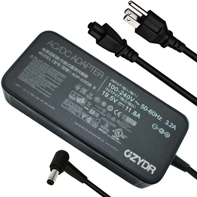 Main image of 230W 19.5V 11.8A Laptop AC Charger Power Adapter for ASUS ROG Zephyrus S GX531GM GX502GW GX701GX GX501 GU501G GU501GM GU501 GU502GV, ROG Strix GL703 GL504GM GL704GM, Replacement ADP-230GB B Gaming Not
