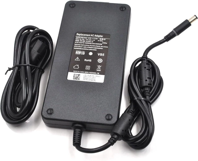 Main image of 240W 180W 19.5V 12.3A Laptop AC Charger Power Adapter with Power Cord for Dell Alienware 13 15 17 R1 R2 R3 R4 R5 M17 M15 M11X M14X M17X M18X G3 G5 G7 Precision 7710 7730 7540 7520 M6500 M6600, 7.4x5.0