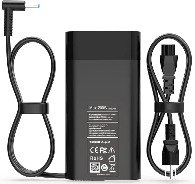 Main image of 200W 19.5V 10.26A Laptop AC Charger Power Adapter for HP Victus 16 15 15-fb 15-FA 16-e 16-d ZBook Fury 15 17 G7 G8, L00895-003 L00818-850 4SC19AA, 7.4x5.0mm DC Tip