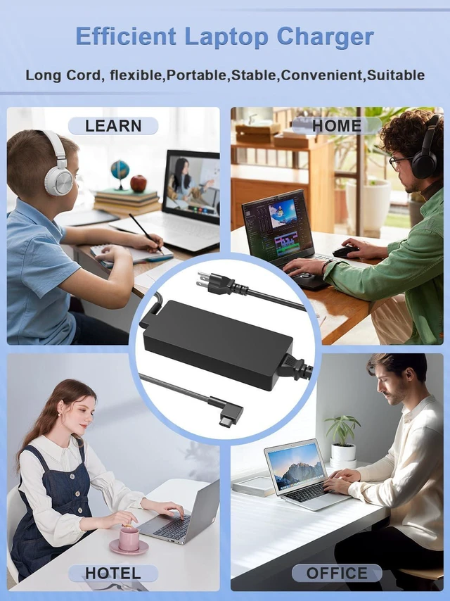 Alt view image 4 of 7 - 230W 19.5V 11.8A Laptop AC Charger Power Adapter for Razer Blade 14 15 16 17 Pro Advanced Base RZ09-0528 RZ09-0530 RZ09-0508 2018-2025 GTX RTX3080 3070 3060 2080 2070, 5.5x2.5mm DC Tip