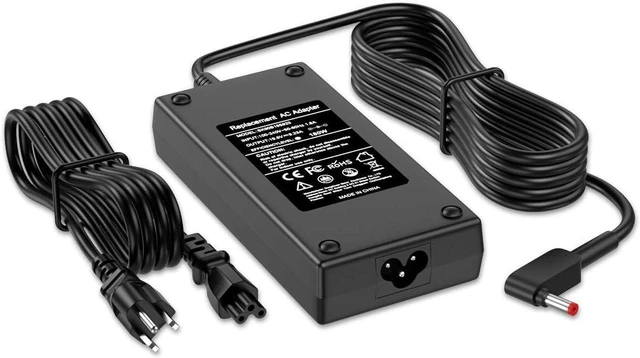Main image of 180W 135W 19.5V 9.23A Laptop AC Charger Power Adapter with Cord for Acer Predator Helios 300 PH315-52 PH315-51 PH317-51 G3-571 G3-572 Nitro 5 7 AN515-51 AN515-53 AN515-54 Triton 300 500, 5.5x1.7mm DC