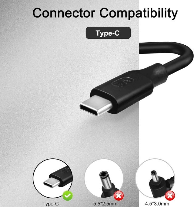 Alt view image 4 of 7 - 90W USB-C AC Charger Adapter Replacement for Asus Vivobook S 14 14X 16X OLED S5406M S5406S K3502Z K3402X TP3402Z M3502R S5402S S5602Z M5602S, Zenbook 14X UX3404V UX5400Z Q410V Q420V, A21-090P2A ADP-90