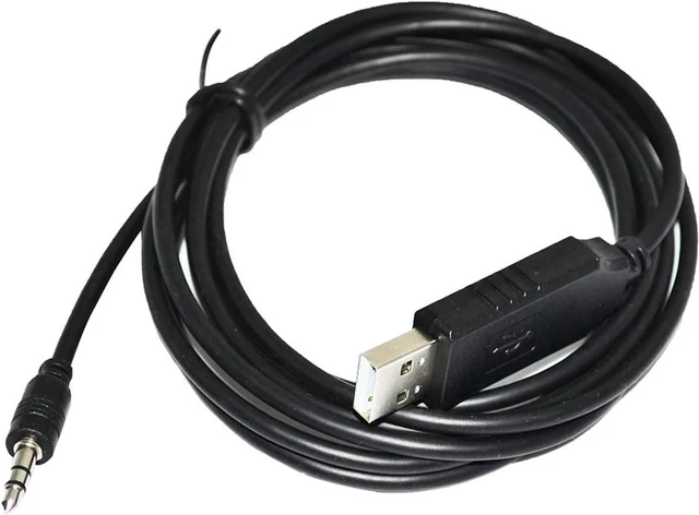 Alt view image 3 of 4 - FT232RL Chip USB to TRS 2.5mm Audio Jack RS485 Serial Converter Cable, 1.8M Black USB Adapter Cord for MFC to PC, USB A Male to 2.5mm TRS Connector for Serial Communication