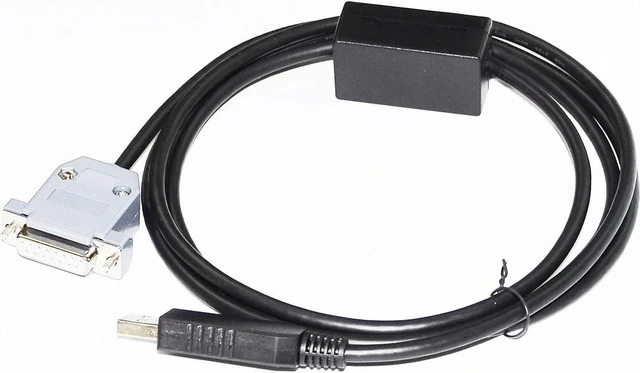 Alt view image 2 of 5 - FT232RL Chip USB to D-SUB 15-Pin DB15 Female RS232 RS485 Serial Converter Cable,1.8M RS232 Signal Adapter Cord for HA/MIL/TON PSD Syringe Pump,USB to DB15 Female for Serial Communication