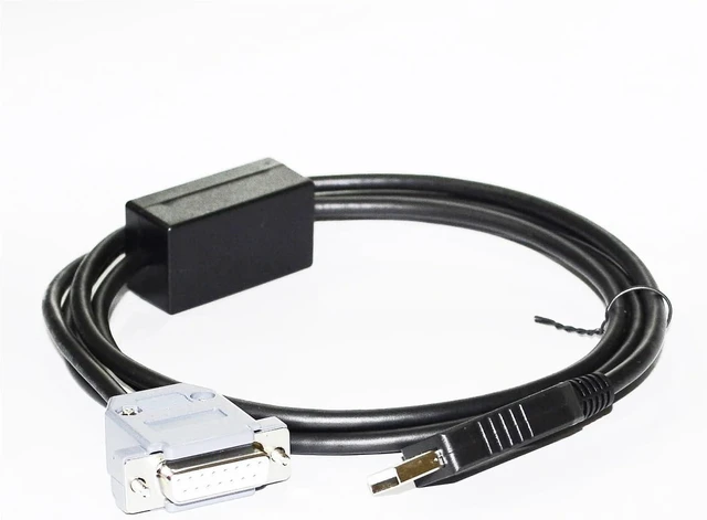 Alt view image 4 of 5 - FT232RL Chip USB to D-SUB 15-Pin DB15 Female RS232 RS485 Serial Converter Cable,1.8M RS232 Signal Adapter Cord for HA/MIL/TON PSD Syringe Pump,USB to DB15 Female for Serial Communication