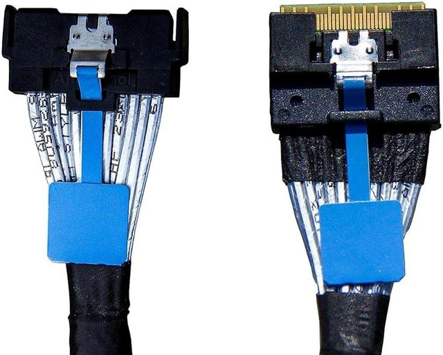Main image of PCIe Gen5 Mini Cooledge IO Double Straight Cable, x8 to x8 74Pin to 74Pin 100CM, Mini Cooledge IO Straight Interconnect Cable, Part Number CBL-MCIO-1270S4T2 for Server High Speed Data Transmission