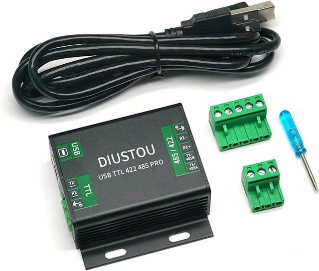 Main image of USB to RS422 RS485 Multifunctional Serial Port Adapter, Industrial Grade Isolated FT232 Chip Supports TTL Interface, High Speed Serial Converter for Industrial Communication, PLC, Sensor Data Transmis