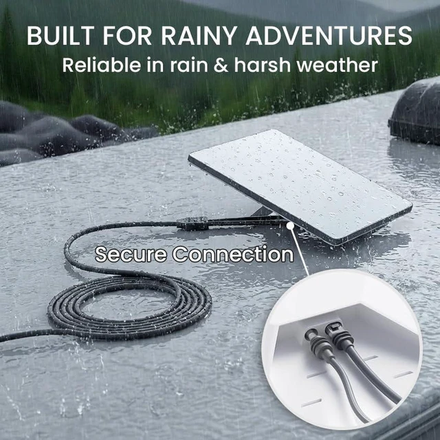 Alt view image 3 of 4 - 32FT /10M Starlink Mini Ethernet Cable, 2-in-1 Integrated DC Power & Gigabit Data Replacement Cord, Heavy-Duty Waterproof Starlink Mini Accessories for RV, Marine, Camping, Outdoor Use