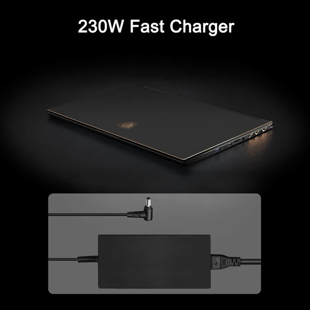 Alt view image 3 of 5 - 20V 11.5A 230W Laptop Charger Compatible with MSI GS66 GS76 WS66 WS76, Creator 15 17, XPG Xenia 15G 2023, A17-230P1B A230A038P Gaming Notebook Power Adapter