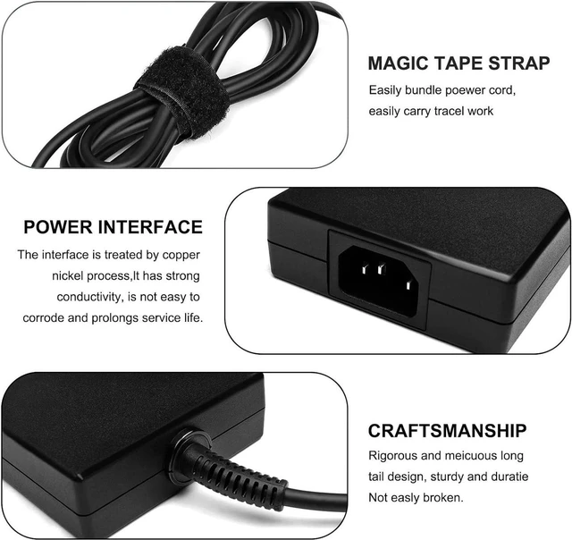 Alt view image 4 of 5 - 20V 11.5A 230W Laptop Charger Compatible with MSI GS66 GS76 WS66 WS76, Creator 15 17, XPG Xenia 15G 2023, A17-230P1B A230A038P Gaming Notebook Power Adapter
