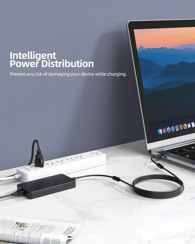 Alt view image 7 of 7 - 230W Slim Tip Power Adapter Replacement for Lenovo ThinkPad Docking Station, Compatible with ThinkPad Thunderbolt 3 4 Workstation Dock Gen1 Gen2, Workstation Dock Power Supply Charger
