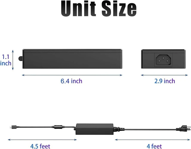 Alt view image 5 of 5 - 240W 20V 12A Laptop AC Charger ADP-240EB B, Rectangle Connector, Compatible with ASUS ROG Zephyrus G16 GU605 GU605C GU605M, TUF Gaming A16 FA608 FA608U FA608W 2024-2025, ProArt P16 PX13 H7606 HN7306