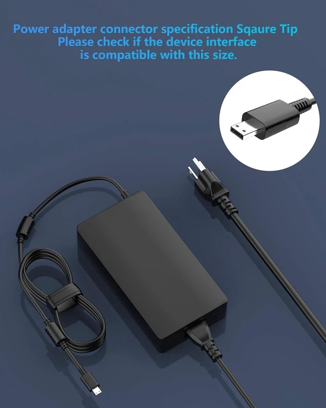 Alt view image 5 of 7 - 280W USB Tip AC Laptop Charger 20V 14A Power Supply Adapter Replacement for MSI ADP-280BB Raider GE78HX GE76 GE68HX Leopard Gaming Notebook Charger with Cord