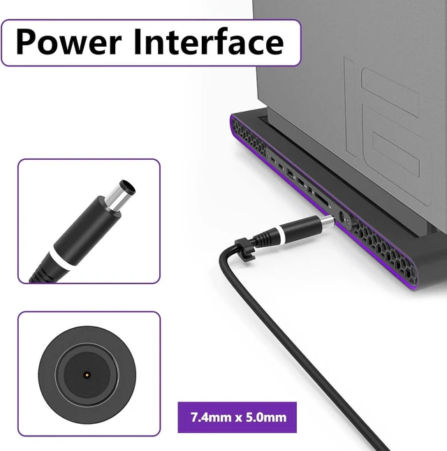 Alt view image 5 of 7 - New Slim 240W GaN AC Laptop Charger 19.5V 12.31A Power Supply Adapter for Dell Alienware and Dell Precision Gaming Workstation Notebook Charger
