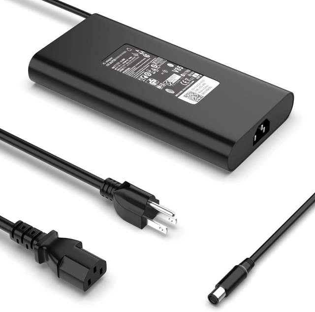 Main image of New Slim 240W AC Laptop Charger Power Supply Adapter 7.4mm DC Tip with Cord Compatible with Dell Alienware M15 M17 15 17 X15 X16 X17 Area 51M M17X M18X X51 Gaming Notebook Charger