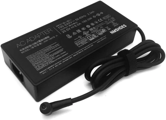 Alt view image 3 of 4 - 180W AC Laptop Charger 20V 9A Power Supply Adapter Replacement for ASUS ADP-180TB H Fit for ROG Zephyrus GA502DU GA502D GA502 GA502IU GA401 GA401I GA401II GA401IV Gaming Notebook