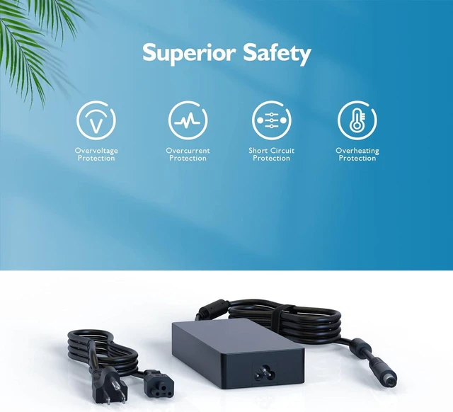 Alt view image 6 of 7 - 180W AC Laptop Charger Power Supply Adapter with Cord Fit for MSI GE75 GL63 GL65 GL73 GL75 GE63 GE65 GE73 GP63 GP65 GP73 GP75 PE62 PE72 WE63 WE65 WE73 WE75 WT70 VR, Alpha 15 A3DC A3DD Leopard Raider
