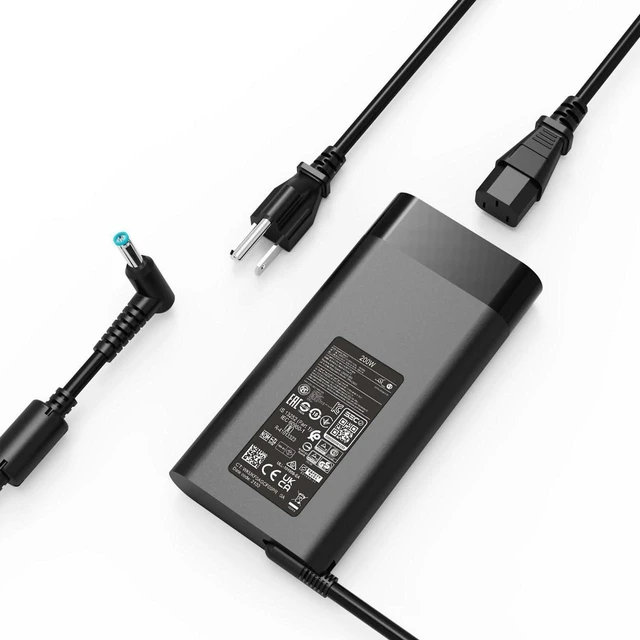 Main image of 200W AC Laptop Charger Power Supply Adapter Replacement for HP TPN-DA10 L00818-850 L00895-003 ADP-200HB B Compatible with HP OMEN 15-dh0005la OMEN 17 Series Gaming Notebook with Cord
